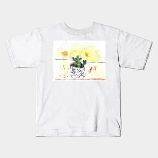 Desert Cactus Child Art Kids T-Shirt